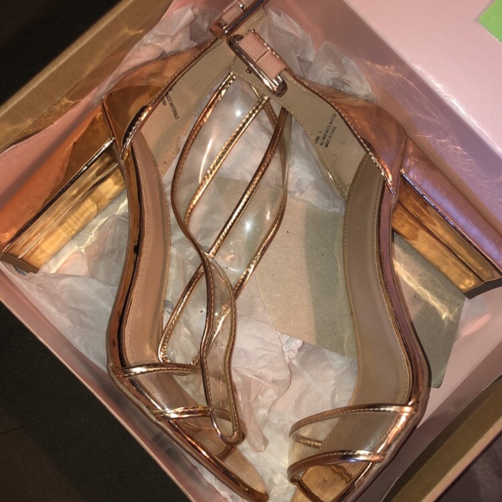 Rose gold heels